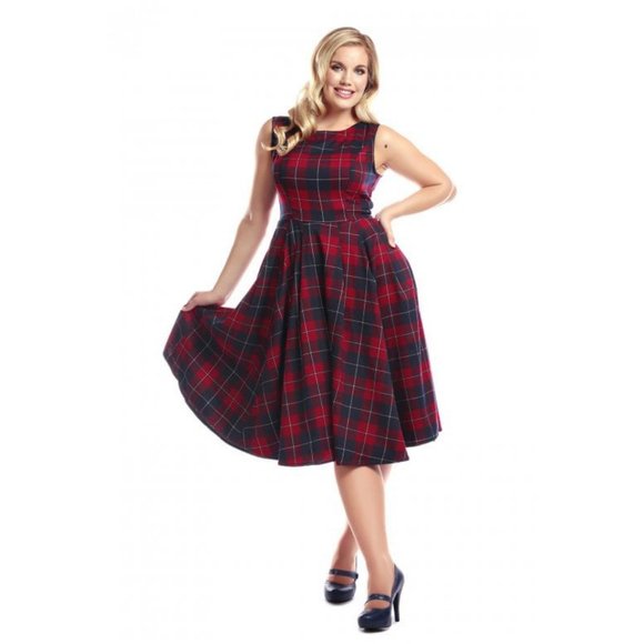 Modcloth Dresses & Skirts - Collectif x Modcloth Astrid Ginsberg Check Plaid Tartan Pinup Dress